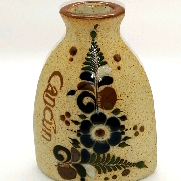 VTG. Tonala Mexican Art Pottery Bud Vase - Picture 1 of 15